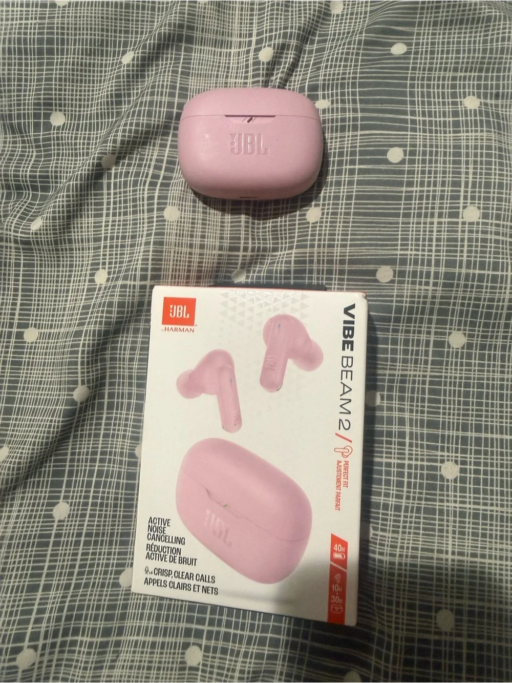 JBL Pink True Wireless Earbuds with Charging Case